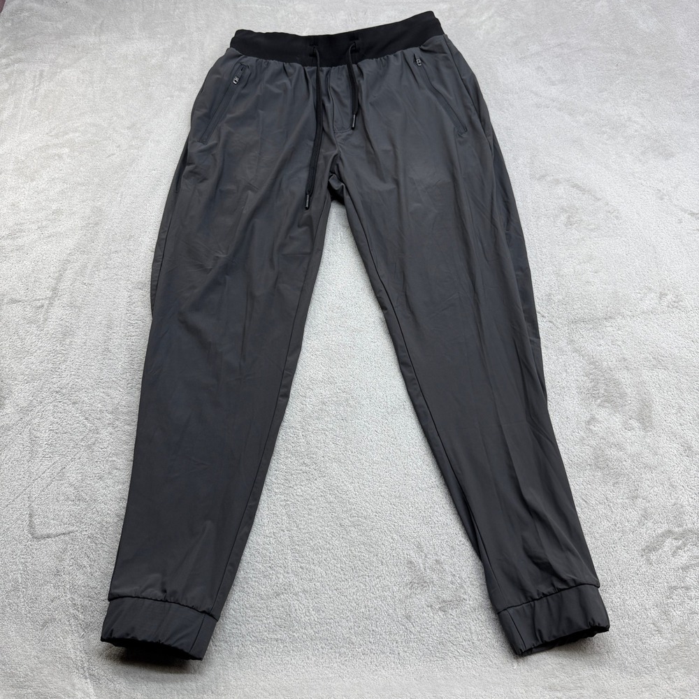 Barbell Apparel Ultralight Joggers Mens L Gray Training Zipper Pocket Athleisure